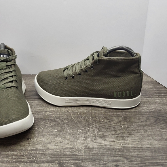NOBULL Recs Canvas Unisex  - Women's Sz 8  Mens 6 Green - Picture 2 of 10